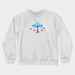 Carousel flying sheep Crewneck Sweatshirt